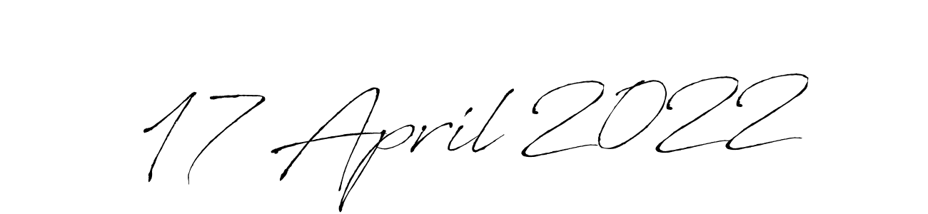 Create a beautiful signature design for name 17 April 2022. With this signature (Antro_Vectra) fonts, you can make a handwritten signature for free. 17 April 2022 signature style 6 images and pictures png