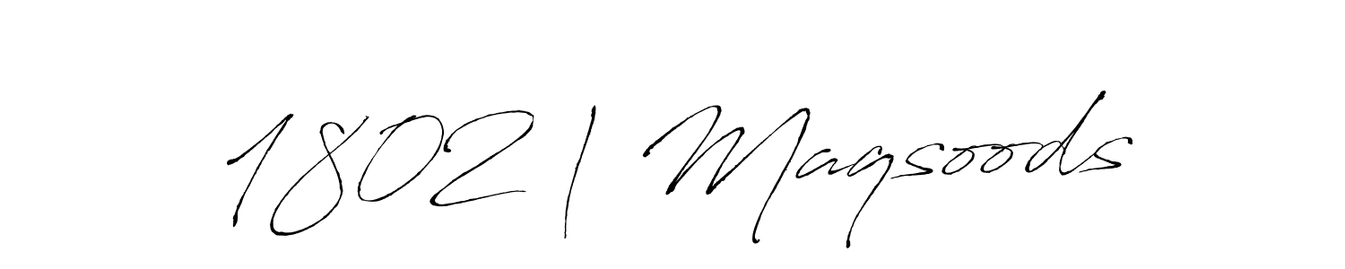 Also we have 1802 | Maqsoods name is the best signature style. Create professional handwritten signature collection using Antro_Vectra autograph style. 1802 | Maqsoods signature style 6 images and pictures png