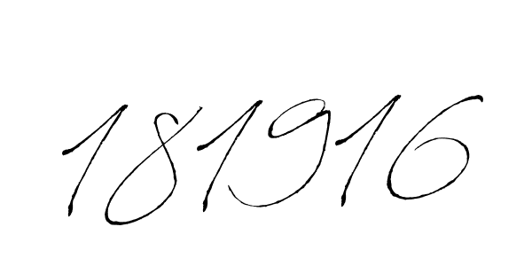 Create a beautiful signature design for name 181916. With this signature (Antro_Vectra) fonts, you can make a handwritten signature for free. 181916 signature style 6 images and pictures png