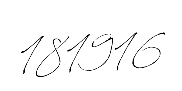 Also we have 181916 name is the best signature style. Create professional handwritten signature collection using Antro_Vectra autograph style. 181916 signature style 6 images and pictures png