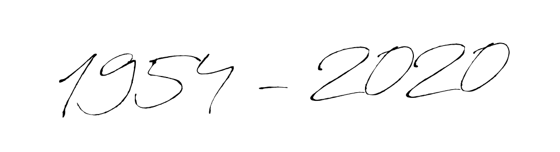 How to make 1954 - 2020 signature? Antro_Vectra is a professional autograph style. Create handwritten signature for 1954 - 2020 name. 1954 - 2020 signature style 6 images and pictures png