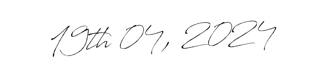 Make a short 19th 04, 2024 signature style. Manage your documents anywhere anytime using Antro_Vectra. Create and add eSignatures, submit forms, share and send files easily. 19th 04, 2024 signature style 6 images and pictures png