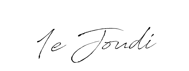 Similarly Antro_Vectra is the best handwritten signature design. Signature creator online .You can use it as an online autograph creator for name 1e Joudi. 1e Joudi signature style 6 images and pictures png