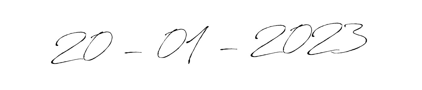 The best way (Antro_Vectra) to make a short signature is to pick only two or three words in your name. The name 20 - 01 - 2023 include a total of six letters. For converting this name. 20 - 01 - 2023 signature style 6 images and pictures png