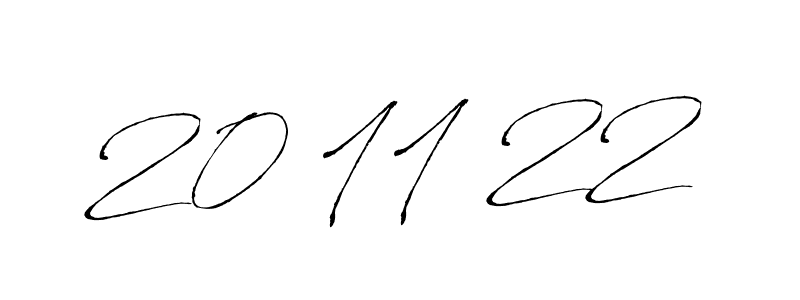 Create a beautiful signature design for name 20 11 22. With this signature (Antro_Vectra) fonts, you can make a handwritten signature for free. 20 11 22 signature style 6 images and pictures png