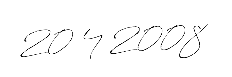 Make a beautiful signature design for name 20 4 2008. With this signature (Antro_Vectra) style, you can create a handwritten signature for free. 20 4 2008 signature style 6 images and pictures png