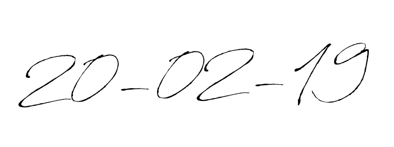 How to make 20-02-19 signature? Antro_Vectra is a professional autograph style. Create handwritten signature for 20-02-19 name. 20-02-19 signature style 6 images and pictures png