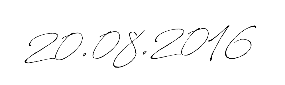 How to make 20.08.2016 name signature. Use Antro_Vectra style for creating short signs online. This is the latest handwritten sign. 20.08.2016 signature style 6 images and pictures png