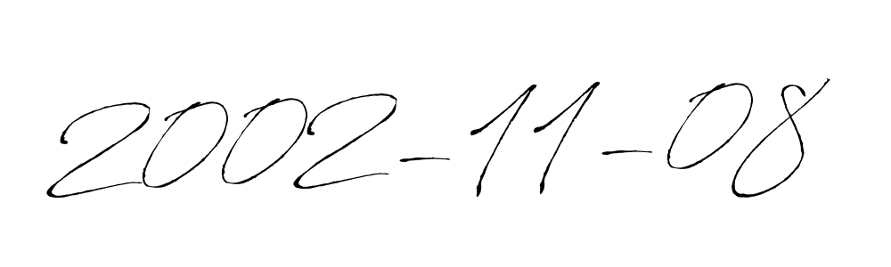 Design your own signature with our free online signature maker. With this signature software, you can create a handwritten (Antro_Vectra) signature for name 2002-11-08. 2002-11-08 signature style 6 images and pictures png