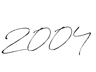 How to make 2004 signature? Antro_Vectra is a professional autograph style. Create handwritten signature for 2004 name. 2004 signature style 6 images and pictures png