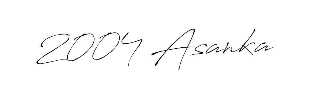 Create a beautiful signature design for name 2004 Asanka. With this signature (Antro_Vectra) fonts, you can make a handwritten signature for free. 2004 Asanka signature style 6 images and pictures png