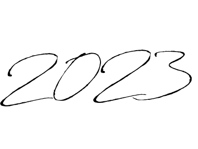 How to make 2023 signature? Antro_Vectra is a professional autograph style. Create handwritten signature for 2023 name. 2023 signature style 6 images and pictures png