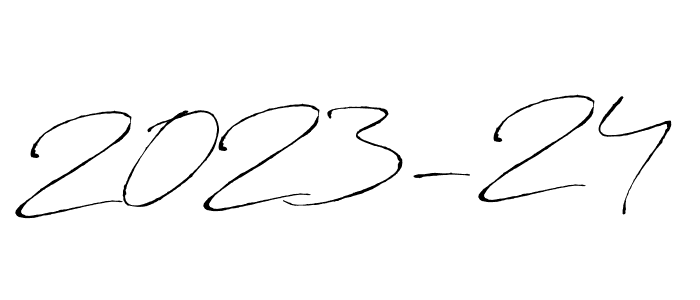 Design your own signature with our free online signature maker. With this signature software, you can create a handwritten (Antro_Vectra) signature for name 2023-24. 2023-24 signature style 6 images and pictures png