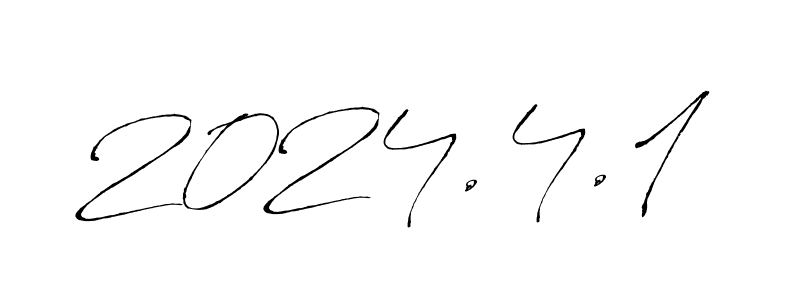 Create a beautiful signature design for name 2024.4.1. With this signature (Antro_Vectra) fonts, you can make a handwritten signature for free. 2024.4.1 signature style 6 images and pictures png