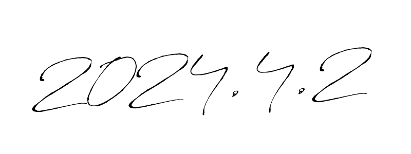 Create a beautiful signature design for name 2024.4.2. With this signature (Antro_Vectra) fonts, you can make a handwritten signature for free. 2024.4.2 signature style 6 images and pictures png