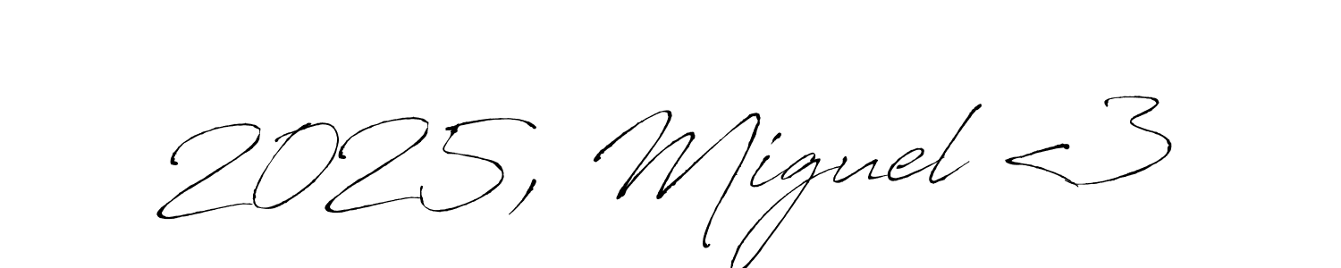 Once you've used our free online signature maker to create your best signature Antro_Vectra style, it's time to enjoy all of the benefits that 2025, Miguel <3 name signing documents. 2025, Miguel <3 signature style 6 images and pictures png