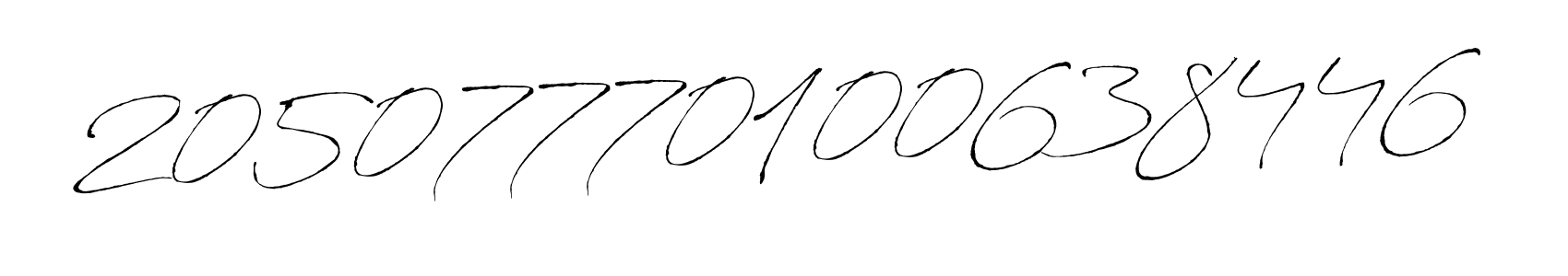 Also we have 20507770100638446 name is the best signature style. Create professional handwritten signature collection using Antro_Vectra autograph style. 20507770100638446 signature style 6 images and pictures png