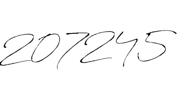 Also You can easily find your signature by using the search form. We will create 207245 name handwritten signature images for you free of cost using Antro_Vectra sign style. 207245 signature style 6 images and pictures png