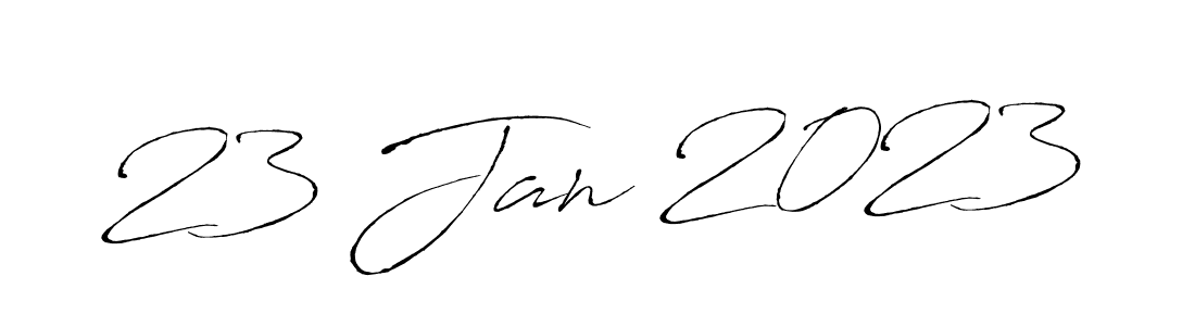 Make a beautiful signature design for name 23 Jan 2023. With this signature (Antro_Vectra) style, you can create a handwritten signature for free. 23 Jan 2023 signature style 6 images and pictures png