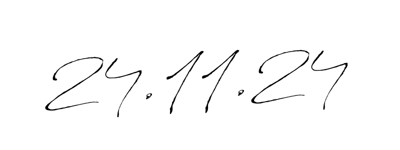 Also we have 24.11.24 name is the best signature style. Create professional handwritten signature collection using Antro_Vectra autograph style. 24.11.24 signature style 6 images and pictures png