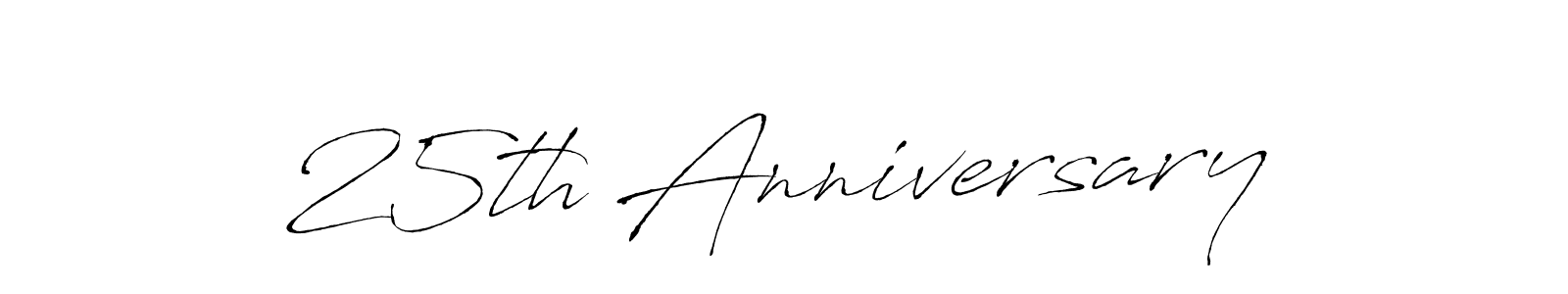 How to Draw 25th Anniversary signature style? Antro_Vectra is a latest design signature styles for name 25th Anniversary. 25th Anniversary signature style 6 images and pictures png