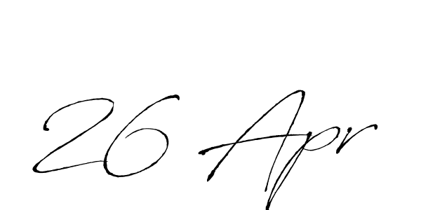 Also we have 26 Apr name is the best signature style. Create professional handwritten signature collection using Antro_Vectra autograph style. 26 Apr signature style 6 images and pictures png