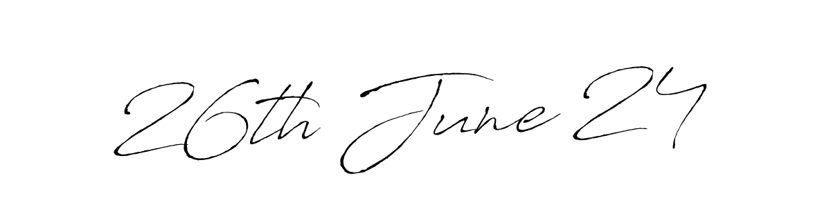 Create a beautiful signature design for name 26th June 24. With this signature (Antro_Vectra) fonts, you can make a handwritten signature for free. 26th June 24 signature style 6 images and pictures png