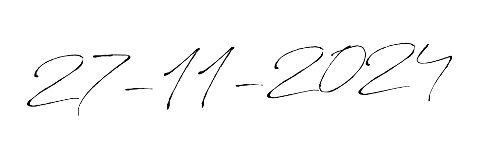 How to make 27-11-2024 name signature. Use Antro_Vectra style for creating short signs online. This is the latest handwritten sign. 27-11-2024 signature style 6 images and pictures png