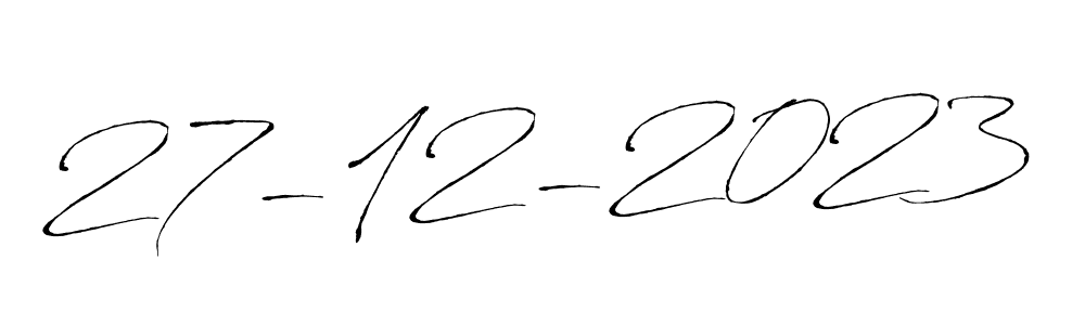 Use a signature maker to create a handwritten signature online. With this signature software, you can design (Antro_Vectra) your own signature for name 27-12-2023. 27-12-2023 signature style 6 images and pictures png
