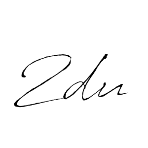 How to make 2du signature? Antro_Vectra is a professional autograph style. Create handwritten signature for 2du name. 2du signature style 6 images and pictures png