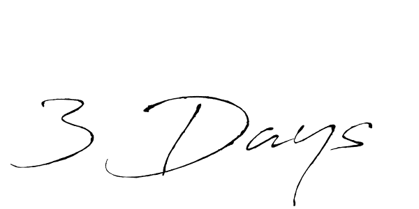 Make a beautiful signature design for name 3 Days. With this signature (Antro_Vectra) style, you can create a handwritten signature for free. 3 Days signature style 6 images and pictures png