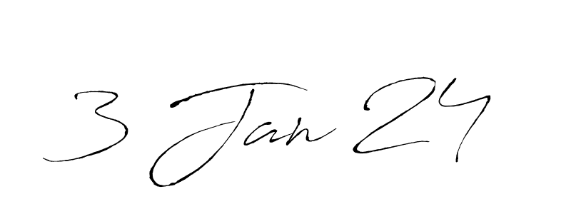 Create a beautiful signature design for name 3 Jan 24. With this signature (Antro_Vectra) fonts, you can make a handwritten signature for free. 3 Jan 24 signature style 6 images and pictures png