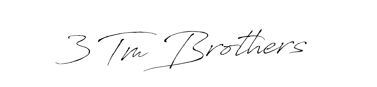 Use a signature maker to create a handwritten signature online. With this signature software, you can design (Antro_Vectra) your own signature for name 3 Tm Brothers. 3 Tm Brothers signature style 6 images and pictures png