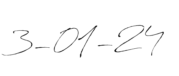 Design your own signature with our free online signature maker. With this signature software, you can create a handwritten (Antro_Vectra) signature for name 3-01-24. 3-01-24 signature style 6 images and pictures png