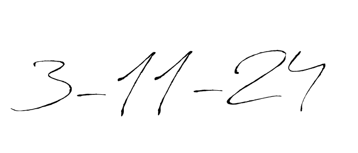 Also we have 3-11-24 name is the best signature style. Create professional handwritten signature collection using Antro_Vectra autograph style. 3-11-24 signature style 6 images and pictures png