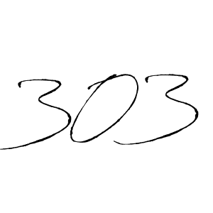 Also we have 303 name is the best signature style. Create professional handwritten signature collection using Antro_Vectra autograph style. 303 signature style 6 images and pictures png