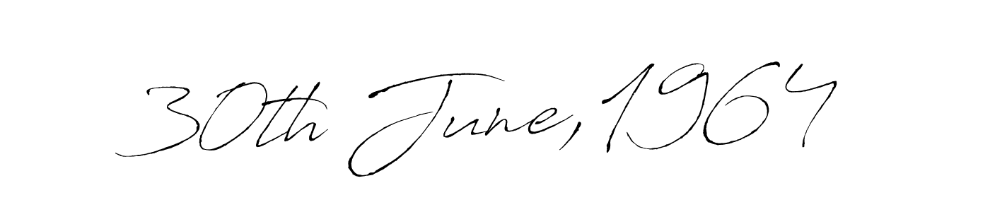 Create a beautiful signature design for name 30th June,1964. With this signature (Antro_Vectra) fonts, you can make a handwritten signature for free. 30th June,1964 signature style 6 images and pictures png