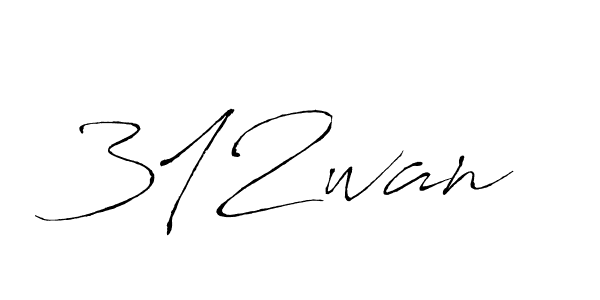 How to make 312wan name signature. Use Antro_Vectra style for creating short signs online. This is the latest handwritten sign. 312wan signature style 6 images and pictures png