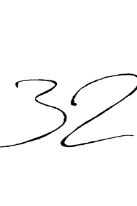 Create a beautiful signature design for name 32. With this signature (Antro_Vectra) fonts, you can make a handwritten signature for free. 32 signature style 6 images and pictures png