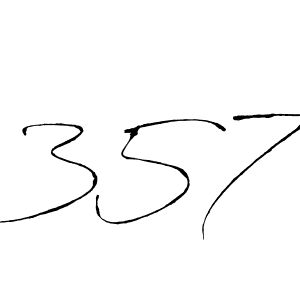 Make a beautiful signature design for name 357. With this signature (Antro_Vectra) style, you can create a handwritten signature for free. 357 signature style 6 images and pictures png