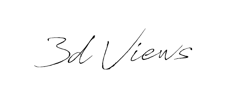 How to Draw 3d Views signature style? Antro_Vectra is a latest design signature styles for name 3d Views. 3d Views signature style 6 images and pictures png