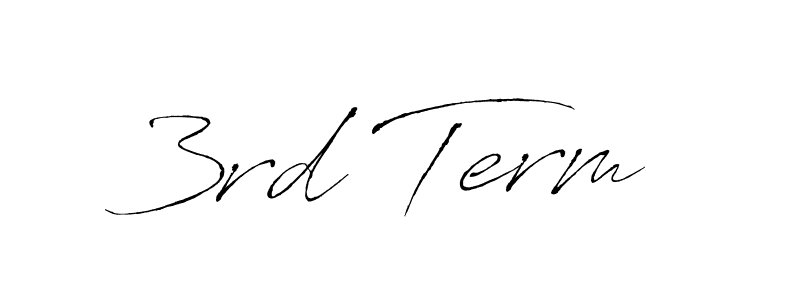 You should practise on your own different ways (Antro_Vectra) to write your name (3rd Term) in signature. don't let someone else do it for you. 3rd Term signature style 6 images and pictures png