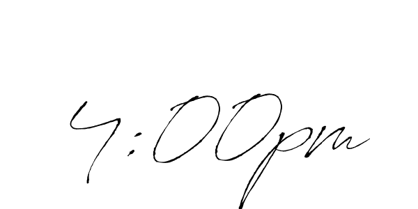 The best way (Antro_Vectra) to make a short signature is to pick only two or three words in your name. The name 4:00pm include a total of six letters. For converting this name. 4:00pm signature style 6 images and pictures png