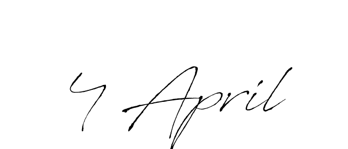 Here are the top 10 professional signature styles for the name 4 April. These are the best autograph styles you can use for your name. 4 April signature style 6 images and pictures png