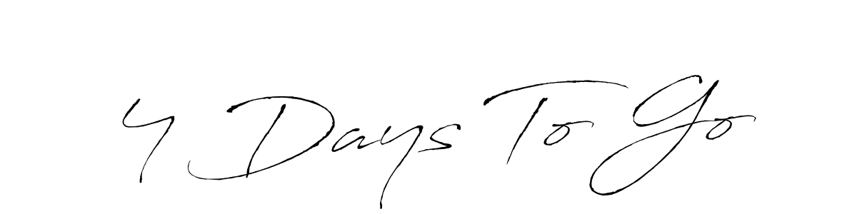 Check out images of Autograph of 4 Days To Go name. Actor 4 Days To Go Signature Style. Antro_Vectra is a professional sign style online. 4 Days To Go signature style 6 images and pictures png