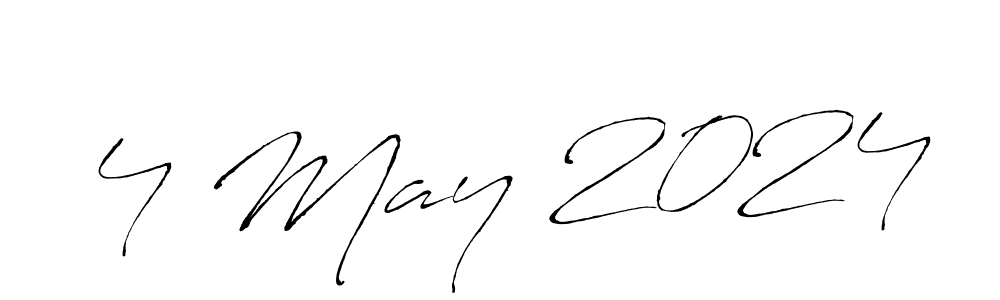 How to make 4 May 2024 name signature. Use Antro_Vectra style for creating short signs online. This is the latest handwritten sign. 4 May 2024 signature style 6 images and pictures png