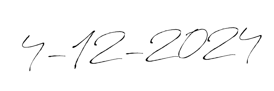 How to make 4-12-2024 signature? Antro_Vectra is a professional autograph style. Create handwritten signature for 4-12-2024 name. 4-12-2024 signature style 6 images and pictures png