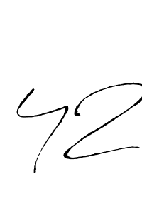 Create a beautiful signature design for name 42. With this signature (Antro_Vectra) fonts, you can make a handwritten signature for free. 42 signature style 6 images and pictures png