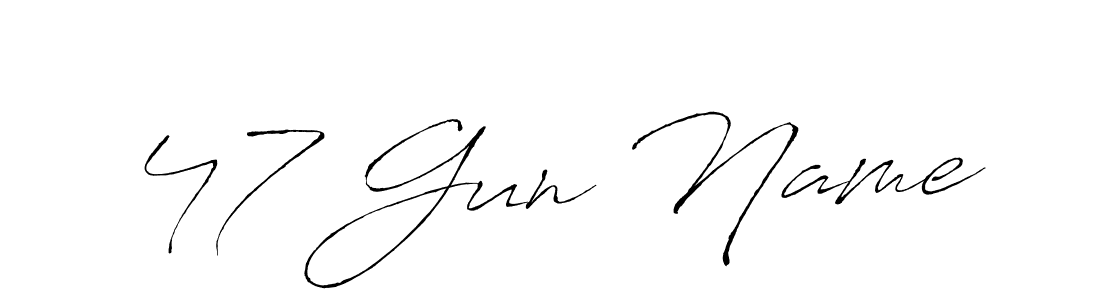You can use this online signature creator to create a handwritten signature for the name 47 Gun Name. This is the best online autograph maker. 47 Gun Name signature style 6 images and pictures png
