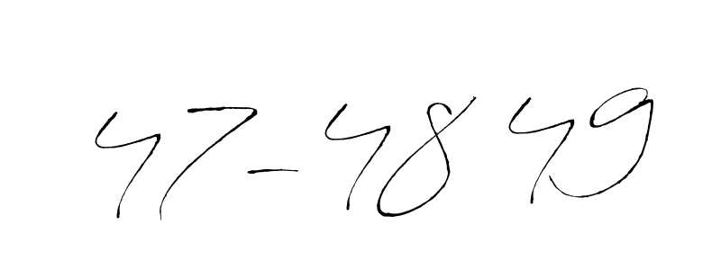 Here are the top 10 professional signature styles for the name 47-48 49. These are the best autograph styles you can use for your name. 47-48 49 signature style 6 images and pictures png